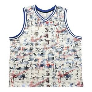 Nike DNA Dri-FIT Basketball Jersey Men's XXXL Red White Blue FZ0690-100